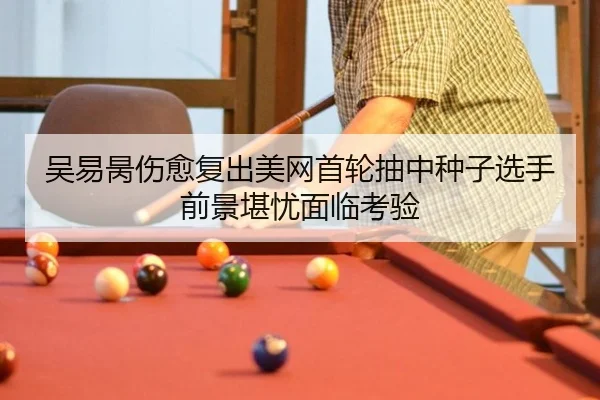 吴易昺伤愈复出美网首轮抽中种子选手前景堪忧面临考验